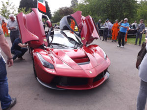 LaFerrari doors up, LaFerrai at Prescott Hill Climb