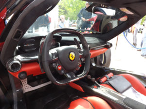 LaFerrari steering wheel, LaFerrai at Prescott Hill Climb